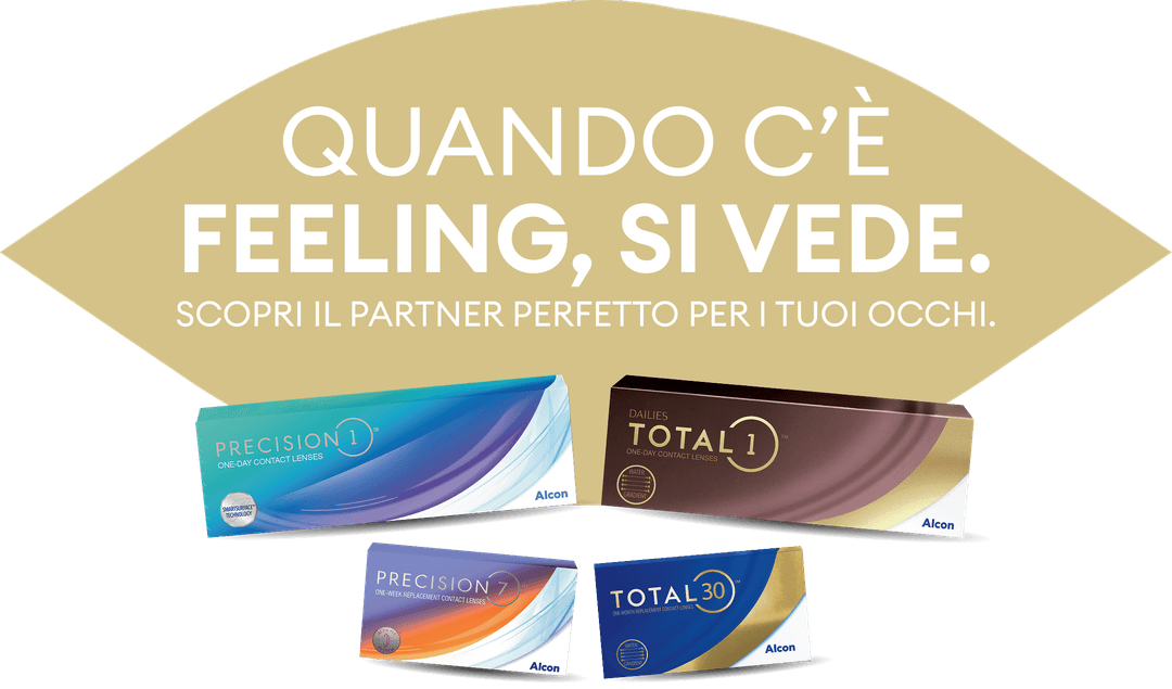 Quando c'è feeling, si vede. Scopri il partner perfetto per i tuoi occhi.
